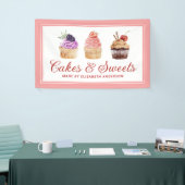 Cupcake Bakkerij gebak Chef Catering Banner (Beurs)