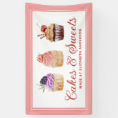 Cupcake Bakkerij gebak Chef Catering Banner (Verticaal)