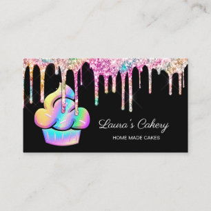 Cupcake bakkerij gebak Chef Holographic Business C Visitekaartje