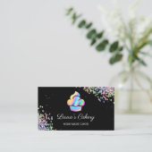 Cupcake bakkerij gebak Chef Holographic Business C Visitekaartje (Staand voorkant)