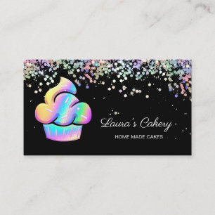 Cupcake bakkerij gebak Chef Holographic Business C Visitekaartje