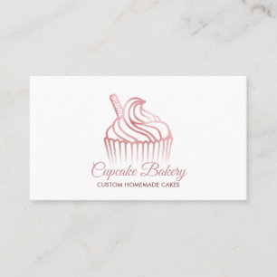 Cupcake bakkerij gebak chef Slagroom Visitekaartje