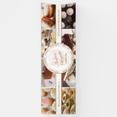 Cupcake Bakkerij Gebak Foto Collage Marktstand Spandoek (Verticaal)