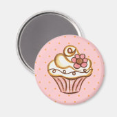 Cupcake Bakkerij Keuken Magnet Gift (Voorkant / Achterkant)