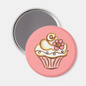 Cupcake Bakkerij Keukenmagneet Magneet (Voorkant / Achterkant)