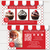 Cupcake bakkerij of ijssalon visitekaartje