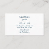 Cupcake Bakkerij Pastry Chef Catering Visitekaartje (Achterkant)