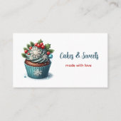 Cupcake Bakkerij Pastry Chef Catering Visitekaartje (Voorkant)