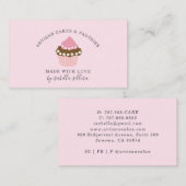 Cupcake bakkerij Pastry Chef Visitekaartje (Voorkant / Achterkant)