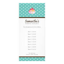 Cupcake bakkerij reclamekaart