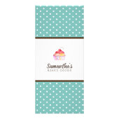Cupcake bakkerij reclamekaart (Achterkant)