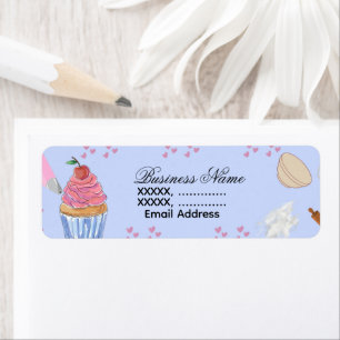 Cupcake Bakkerij Retouradres Labels