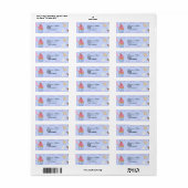 Cupcake Bakkerij Retouradres Labels (Full Sheet)