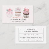 Cupcake Bakkerij Roze Bakkerij Visitekaartje (Voorkant / Achterkant)