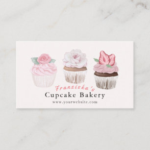 Cupcake Bakkerij Roze Bakkerij Visitekaartje