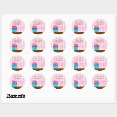 Cupcake Bakkerij Sticker (Vel)
