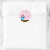 Cupcake Bakkerij Sticker (Tas)
