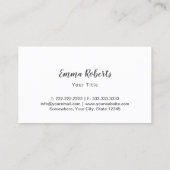 Cupcake bakkerij Sweet Behandelt Cute Gold Confett Visitekaartje (Achterkant)