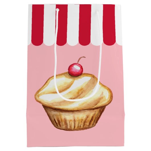 Cupcake Bakkerij Verjaardag Cadeautasje (Achterkant)