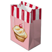 Cupcake Bakkerij Verjaardag Cadeautasje (Achterkant Gekanteld)
