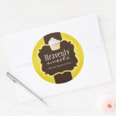 Cupcake Bakkerij Verpakking Stickers (Envelop)
