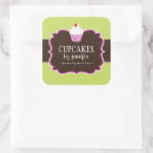 Cupcake Bakkerij Verpakking Stickers (Tas)