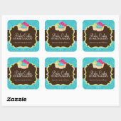 Cupcake Bakkerij Verpakking Stickers (Vel)