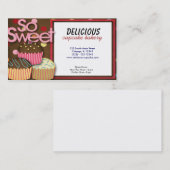 Cupcake bakkerij visitekaartje (Voorkant / Achterkant)