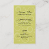 Cupcake bakkerij visitekaartje (Achterkant)