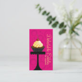Cupcake Bakkerij Visitekaartje (Staand voorkant)