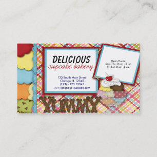 Cupcake bakkerij visitekaartje