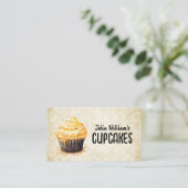  Cupcake Bakkerij Visitekaartje (Staand voorkant)