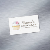 Cupcake bakkerij visitekaartje magneet (Voorbeeld)