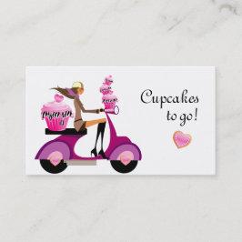 Cupcake bakkerij Visitekaartje scooter Zebra