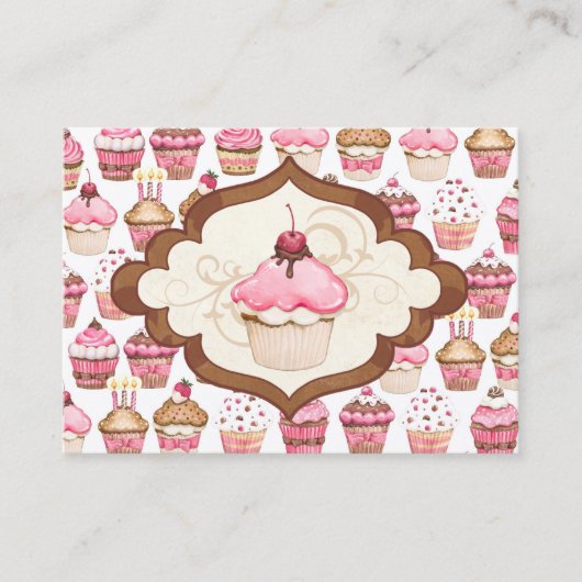 Cupcake Bakkerij Visitekaartje- SRF Visitekaartje (Voorkant)