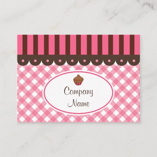 Cupcake Bakkerij Visitekaartjes (Voorkant)