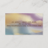 Cupcake bakkerij, Waterverf penseel kleurig Visitekaartje (Achterkant)