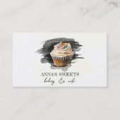 *~* Cupcake Bakkerij Winkel 3 QR Social Media Visitekaartje (Voorkant)