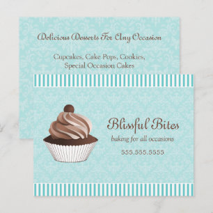 Cupcake Bakkerij Zakelijke Promotie Postkaart Uitnodiging Briefkaart