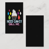 Cupcake bakkerijen voedselkaak nodig visitekaartje (Voorkant / Achterkant)