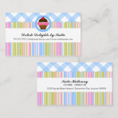 Cupcake bakkerijkleurig visitekaartje (Voorkant / Achterkant)