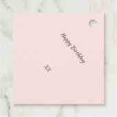 Cupcake Bakpatroon Roze Paars Bedankjes Labels (Achterkant)