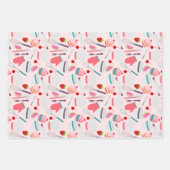 Cupcake bakpatroon roze Paarse Inpakpapier Vel (Voorkant 3)