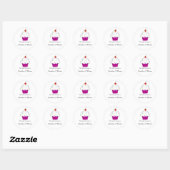 Cupcake-bakplaatlabels Ronde Sticker (Vel)