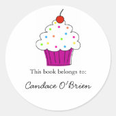 Cupcake-bakplaatlabels Ronde Sticker (Voorkant)