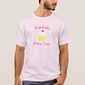 Cupcake Bakteam Verjaardag T-shirt (Voorkant)