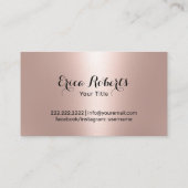 Cupcake banketbakker Roos gouden glitter druppels  Visitekaartje (Achterkant)