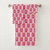 Cupcake Bath Towel Set Bad Handdoek (Insitu)