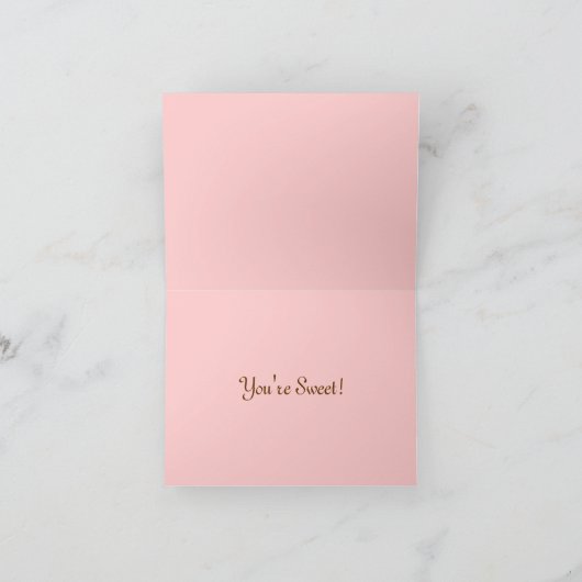 Cupcake Bedankt Card (Binnen)