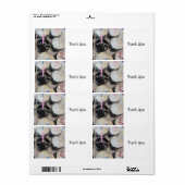 Cupcake Bedankt Etiket (Full Sheet)